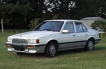 The Cadillac Cimarron, a rebadged Chevrolet Cavalier pretending to be a luxury sedan