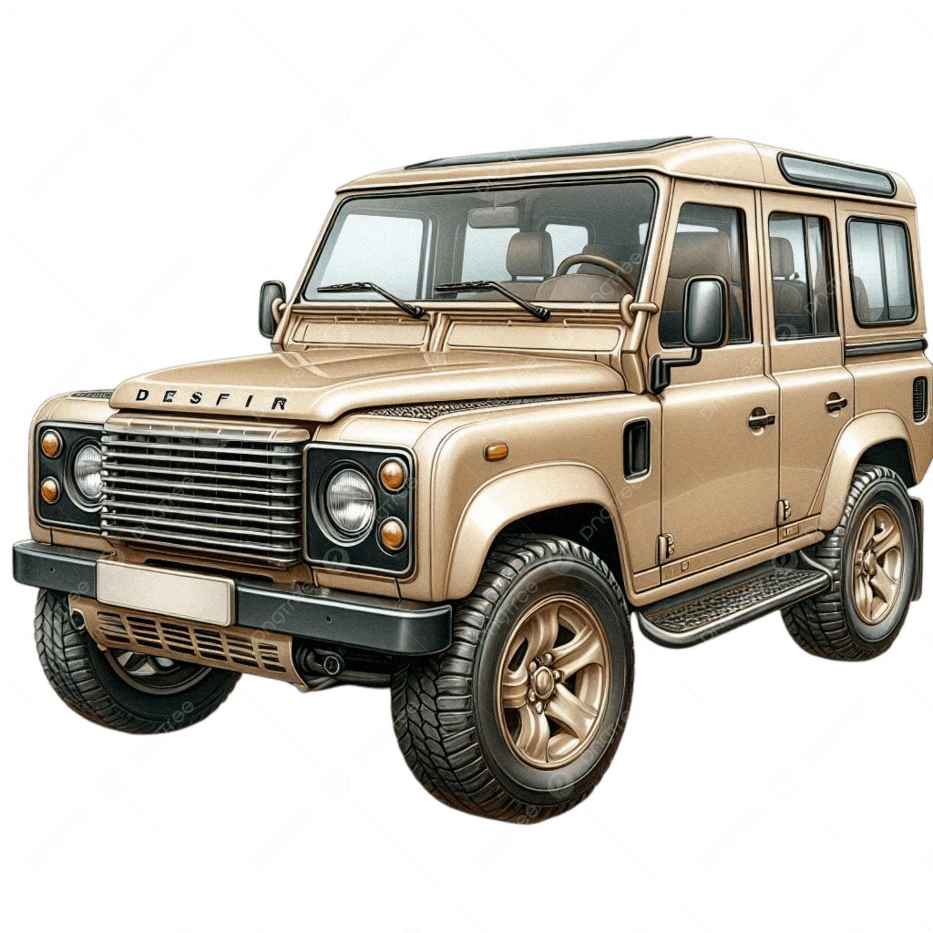 Classic Land Rover Defender off-road vehicle