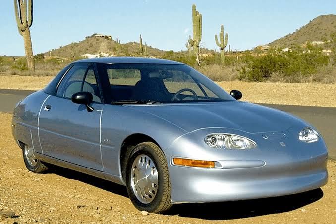 The GM EV1, a pioneering electric vehicle that was recalled and crushed
