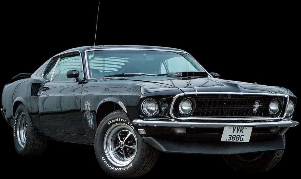Classic Ford Mustang muscle car