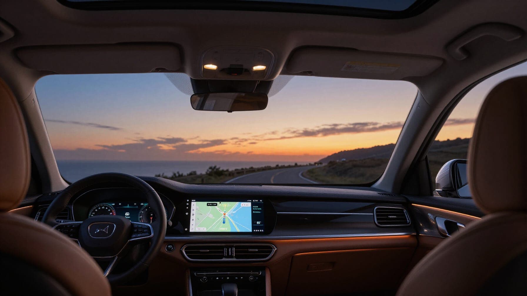 Premium automotive accessories on the open road